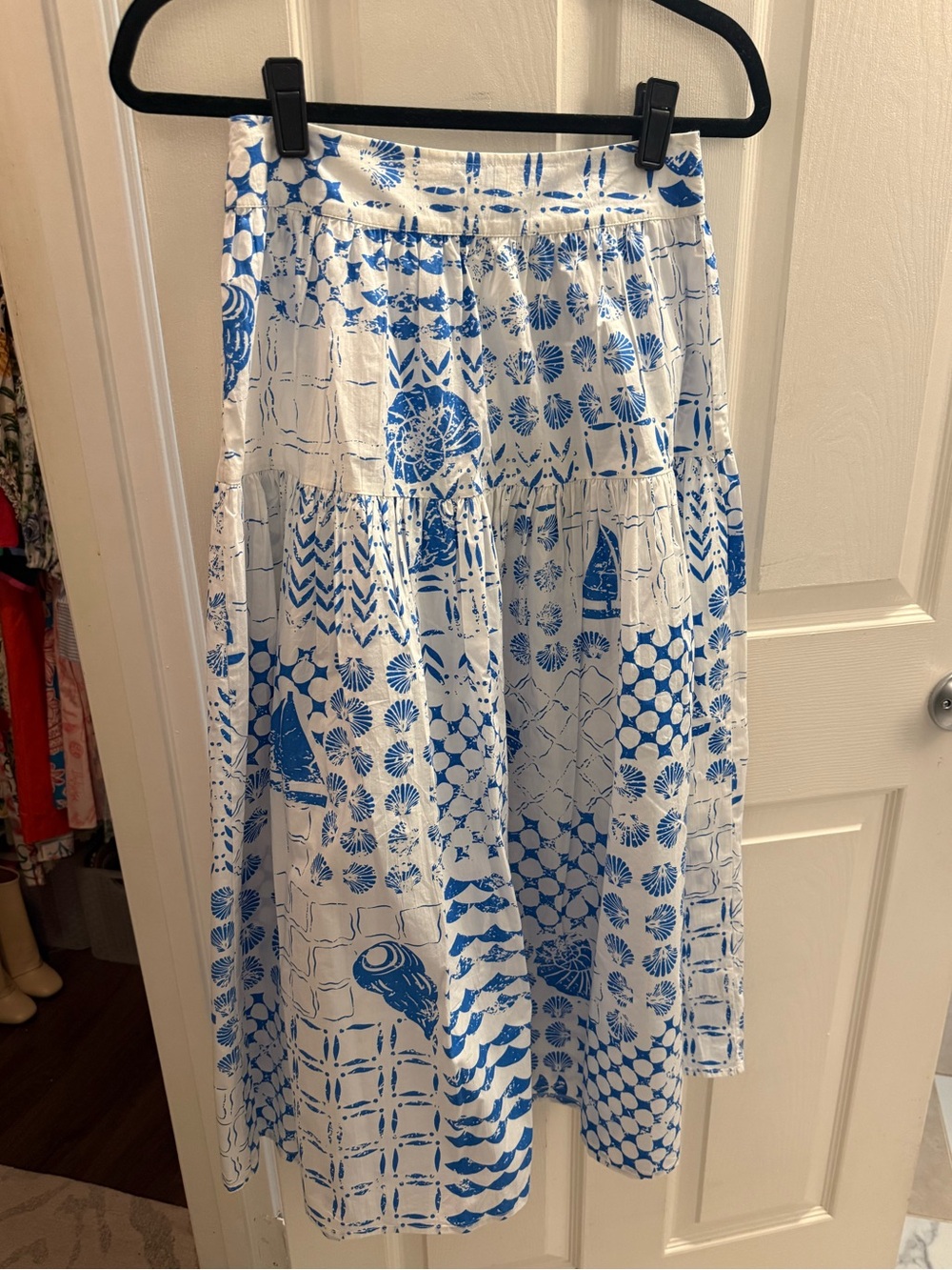 NWT Olivia by Livro Quinn Skirt in Sea Atlas
